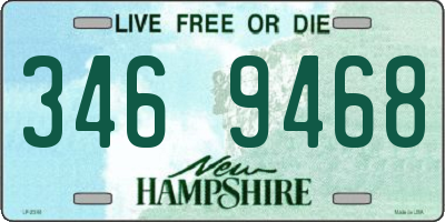 NH license plate 3469468