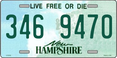 NH license plate 3469470