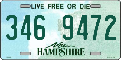 NH license plate 3469472
