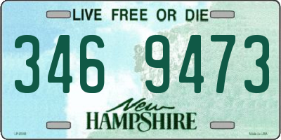 NH license plate 3469473