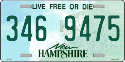 NH license plate 3469475
