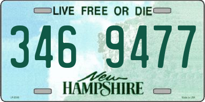 NH license plate 3469477