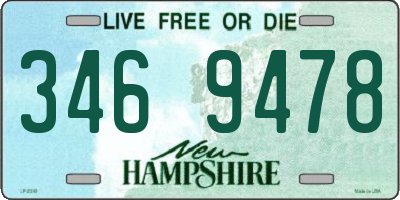 NH license plate 3469478