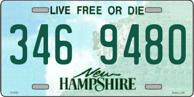 NH license plate 3469480