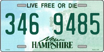 NH license plate 3469485