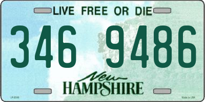 NH license plate 3469486