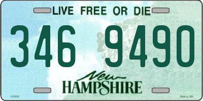 NH license plate 3469490