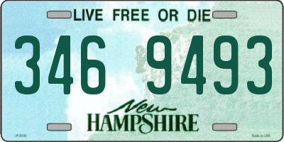 NH license plate 3469493