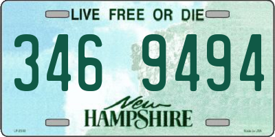 NH license plate 3469494