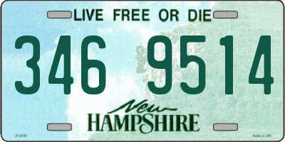 NH license plate 3469514