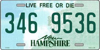 NH license plate 3469536