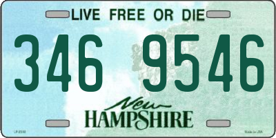 NH license plate 3469546