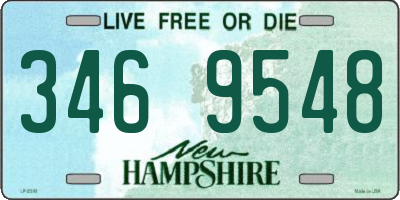 NH license plate 3469548