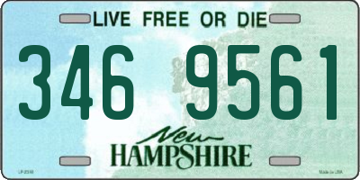NH license plate 3469561