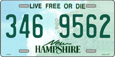 NH license plate 3469562