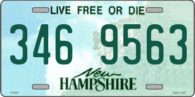 NH license plate 3469563
