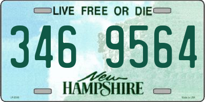 NH license plate 3469564