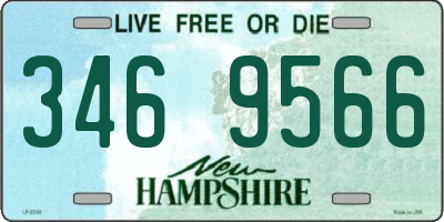 NH license plate 3469566