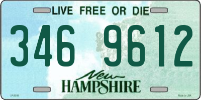 NH license plate 3469612