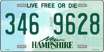 NH license plate 3469628