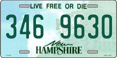 NH license plate 3469630