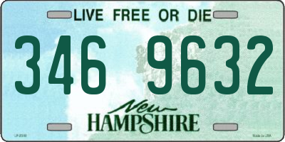 NH license plate 3469632