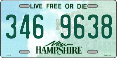 NH license plate 3469638