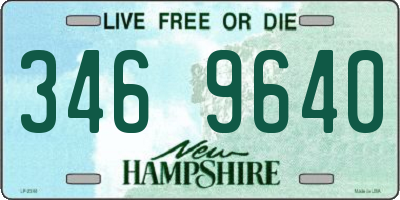 NH license plate 3469640