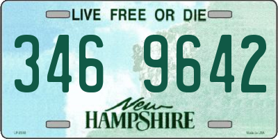NH license plate 3469642