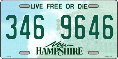 NH license plate 3469646