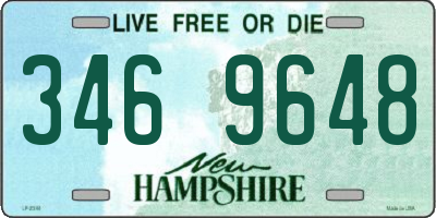 NH license plate 3469648