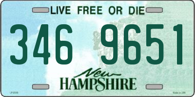 NH license plate 3469651