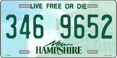 NH license plate 3469652