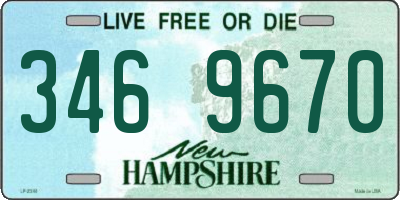 NH license plate 3469670