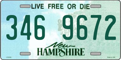 NH license plate 3469672