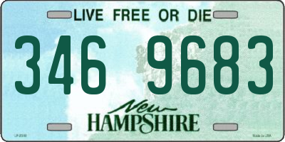 NH license plate 3469683