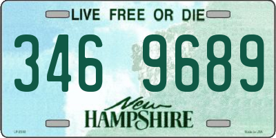 NH license plate 3469689