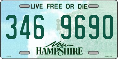 NH license plate 3469690