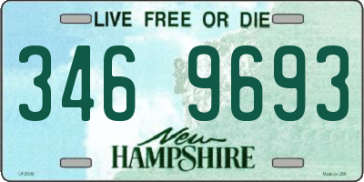 NH license plate 3469693