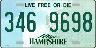NH license plate 3469698