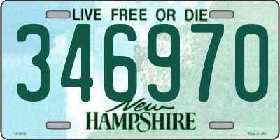 NH license plate 346970