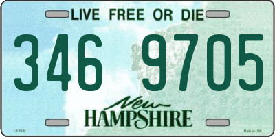 NH license plate 3469705