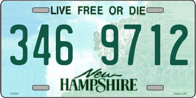NH license plate 3469712