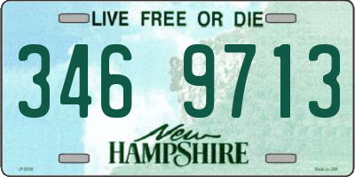 NH license plate 3469713