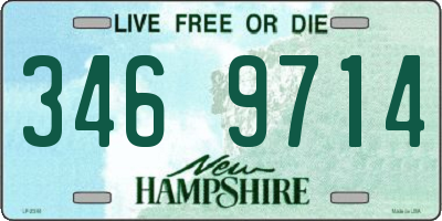 NH license plate 3469714
