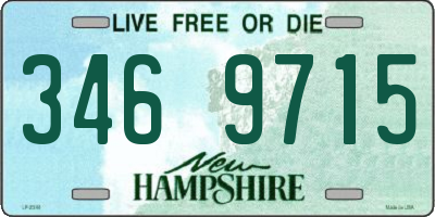 NH license plate 3469715