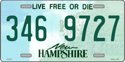 NH license plate 3469727