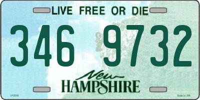 NH license plate 3469732