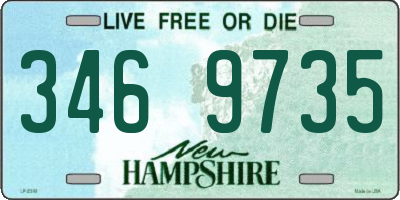 NH license plate 3469735