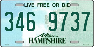 NH license plate 3469737